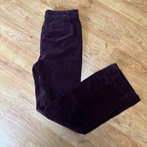 Talbots Deep Plum/ Purple Corduroy Trousers
